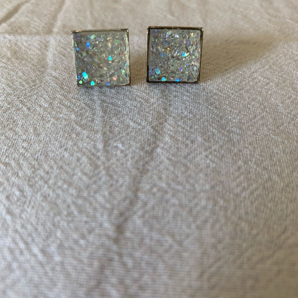Unicorn druzy earrings